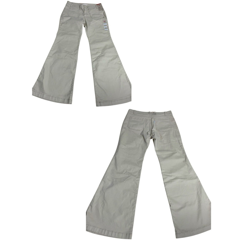 Levi's Super Low Flare Women Pants Size 30x32 Slim Through Hip‎ And Thigh